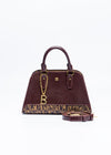 BONIA Women Monogram Satchel top Handled bag 081857-105-5-4