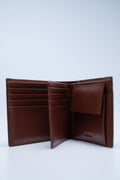 BONIA LEATHER TRIM VINYL FLAP CARD WALLET WITH COIN COMPARTMENT 081882-614-05