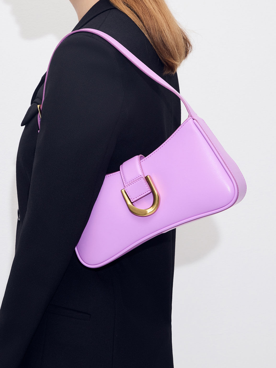 Gabine Curved Shoulder Bag – Khit Zay
