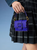 CHARLES & KEITH Waverly Scallop-Trim Mini Bag Cobalt