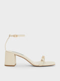 CHARLES & KEITH Studded Ankle-Strap Heeled Sandals