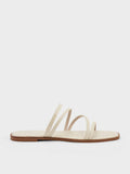CHARLES & KEITH Strappy Slide Sandals Chalk
