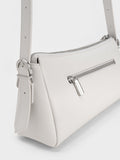 CHARLES & KEITH Double Pouch Shoulder Bag White