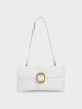 CHARLES & KEITH Eilith Buckled Bag WHITE