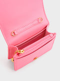 CHARLES & KEITH Micaela Quilted Cardholder Pink
