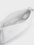 CHARLES & KEITH Geona Knitted Phone Pouch White