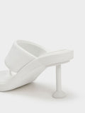 CHARLES & KEITH Noemi Spool Heel Sandals White