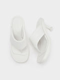 CHARLES & KEITH Noemi Spool Heel Sandals White