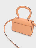CHARLES & KEITH Clover Curved Handle Bag Orange