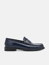 PEDRO Leather Penny Loafers - Navy