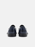 PEDRO Leather Penny Loafers - Navy