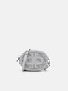 PEDRO Icon Round Leather Shoulder Bag - Light Grey