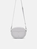 PEDRO Icon Round Leather Shoulder Bag - Light Grey