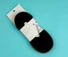 1NOM Women's Basic No-Show Socks 3 Pairs - Black