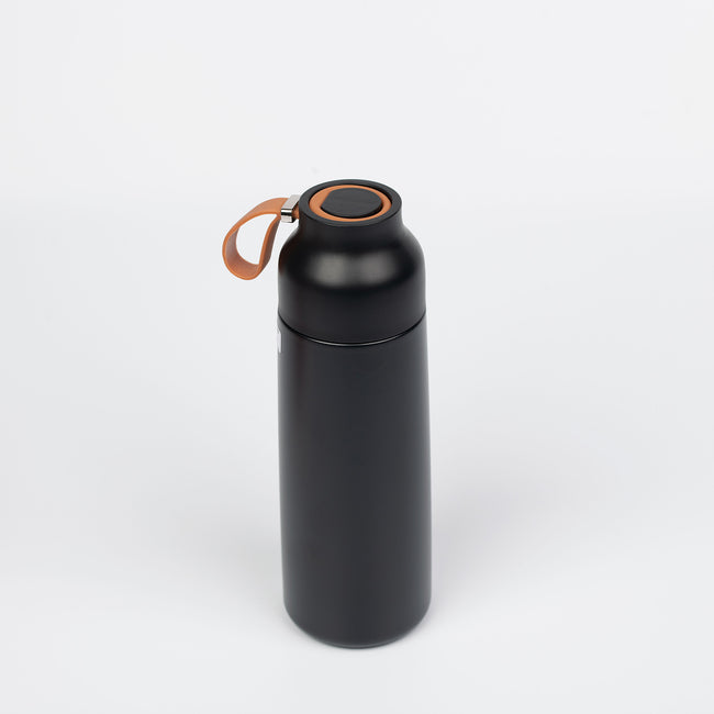 Simple Style Vacuum Bottle 350ml - Black