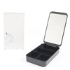 1 NOM Rectangle Table Mirror with a Storage Box - Black