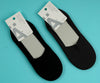 1NOM Ice Silk Men's No Show Socks - 2 Pairs - Grey