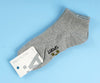 1NOM Lettered Jacquard Men's Socks - 2 Pairs - Grey