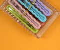 1NOM Boxed Colourful Hair Clip - 6 Pcs