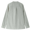 GIORDANO WOMEN Cotton Linen Comfort Fit Long Sleeve Shirt