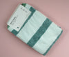 1NOM Skin Friendly Pineapple Grain Stripes Bath Towel - Green
