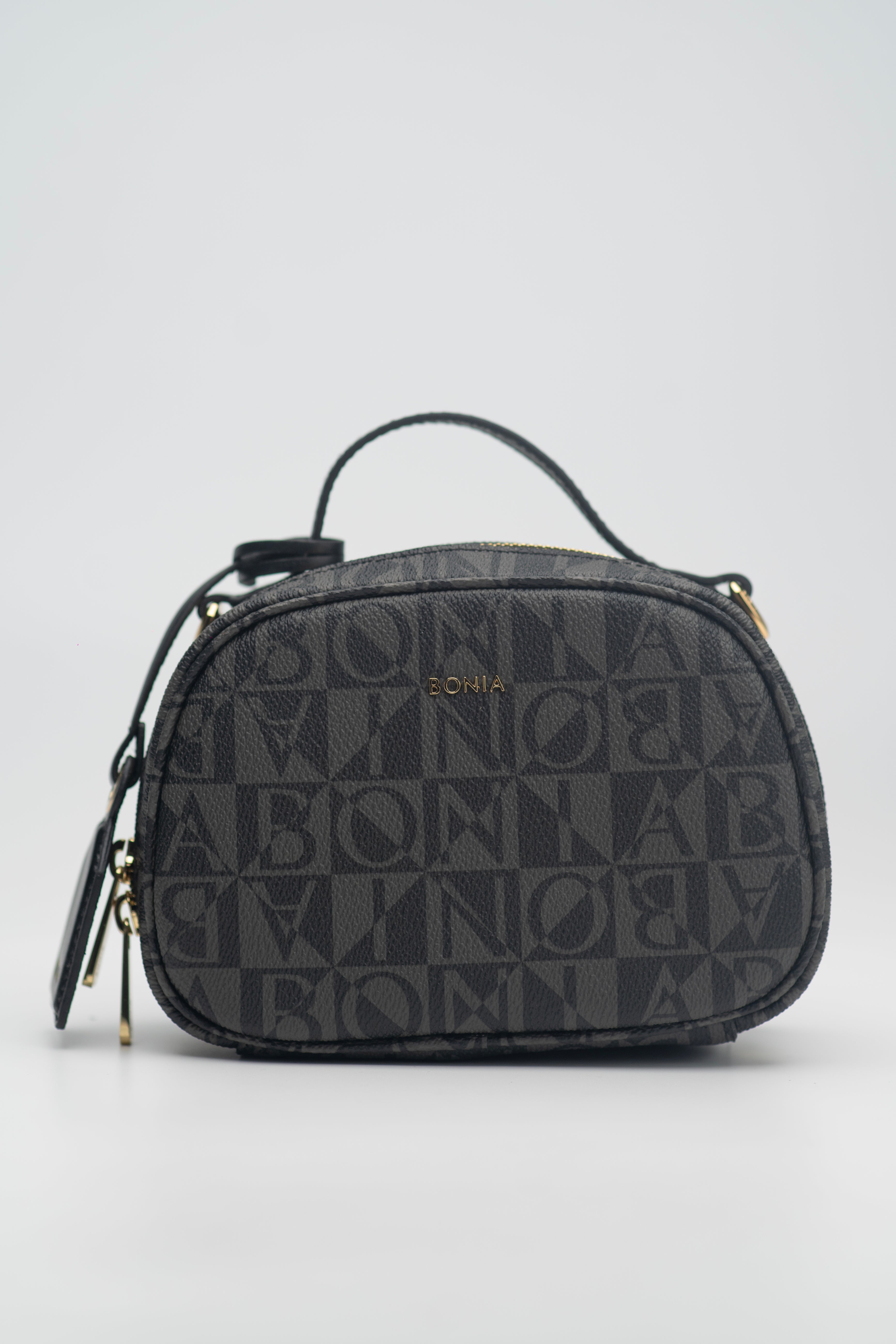 Bonia Black Monogram Lady Crossbody Bag 080982-169-08 – Khit