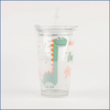 Dino Tumbler with Straw - Green