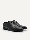 Pedro Men Leather Brogue Derby Shoes PM1-46600155 Black