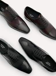 PEDRO Men Leather Brogue Derby Shoes