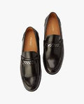 PEDRO MEN Leather Horsebit Loafers Black PM1-46600156