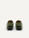 PEDRO MEN Leather Horsebit Moccasins Military Green PM1-65980276