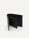 PEDRO Embossed Leather Bi-Fold Wallet with Insert
