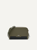 Pedro Embossed Leather Sling Pouch PM4-95940029 Olive