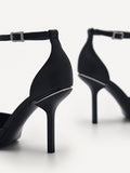 PEDRO WOMEN Serena Leather Heel Pumps Black PW1-26760048