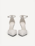 PEDRO WOMEN Serena Leather Heel Pumps White PW1-26760048