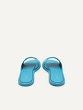 PEDRO WOMEN Icon Leather Slide Sandals Cyan PW1-65110068