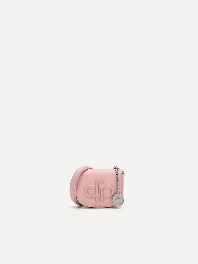 PEDRO  WOMEN Icon Leather Micro Sling Pouch Pink