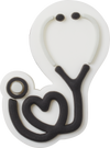 CROCS JIBBITZ™ CHARM Heart Stethoscope