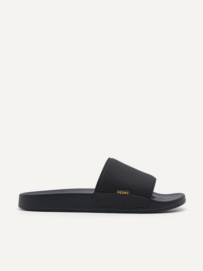 PEDRO Men Slide Sandals Black – Khit Zay