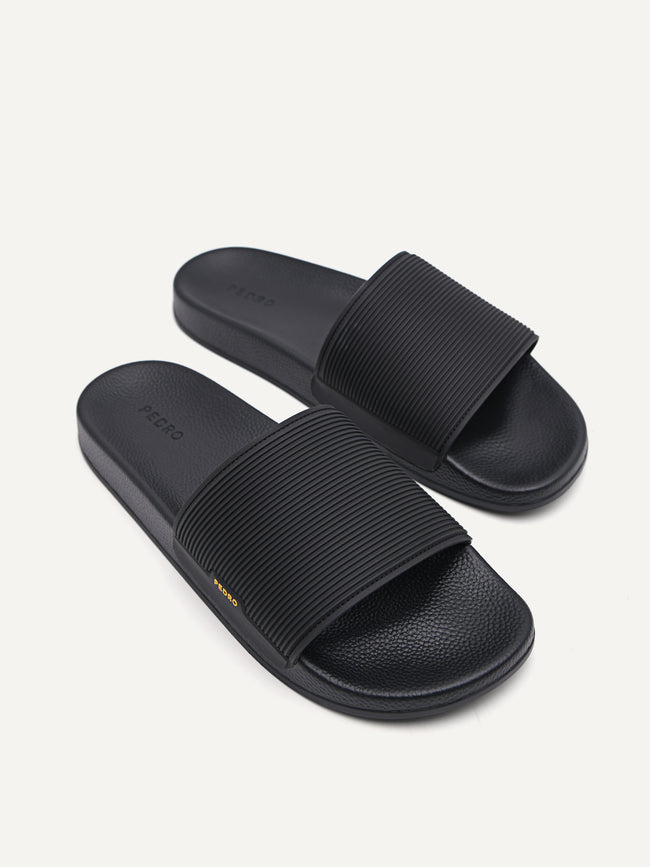 PEDRO Men Slide Sandals Black – Khit Zay