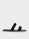 Braided Strap Slide Sandals
