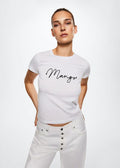 MANGO WOMEN T-Shirt PSTLOGO-01