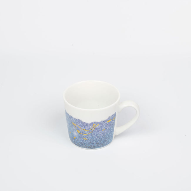1NOM Ocean & Whale Ceramic Mug - Dark Blue