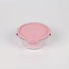 1 NOM Round Glass Food Storage Container 950ml - Pink