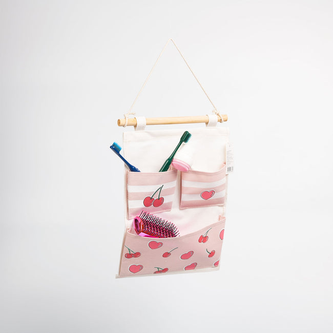 1NOM Cherry 3-bag Fabric Hanging Organiser