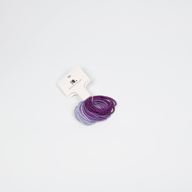 1 NOM 2.5mm Purple Hair Tie - 18 Pcs