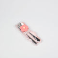 1 NOM Rabbit & Flower Cutlery Set - Pink