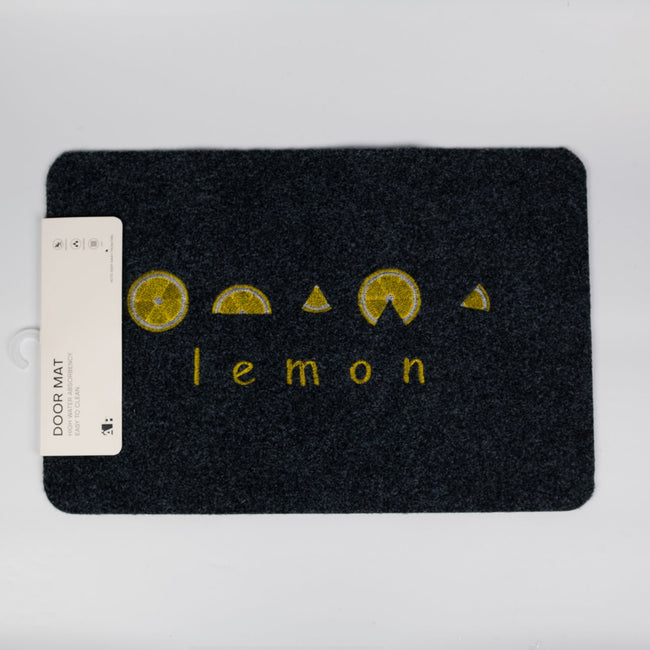 1NOM Embroidery Door Mat - Lemon