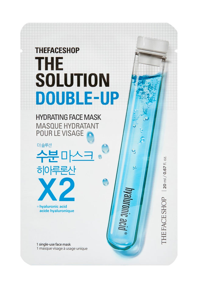 THEFACESHOP THE SOLUTION DOUBLE-UP HYDRATING FACE MASK(GZ)