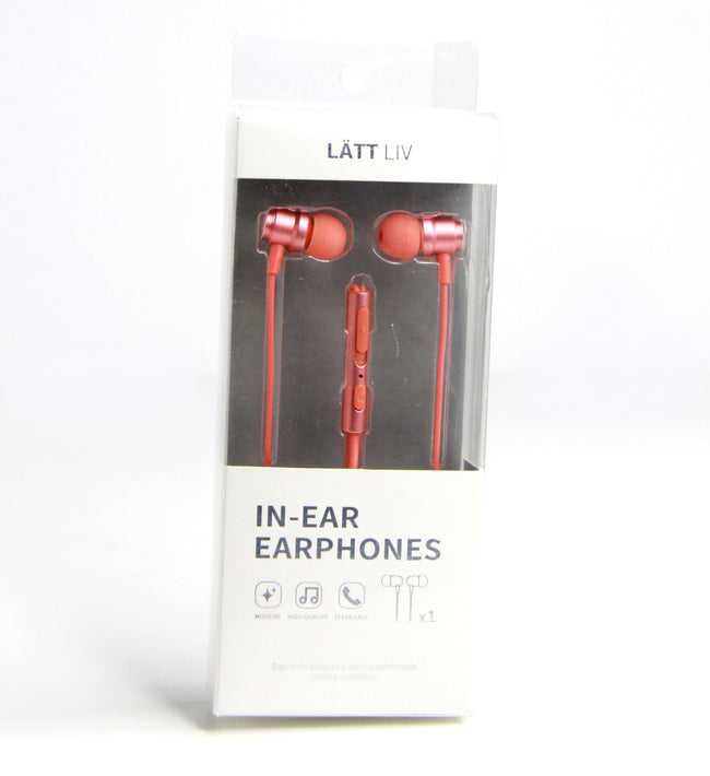 1NOM Metal In-Ear Earphones with Mic - Orange